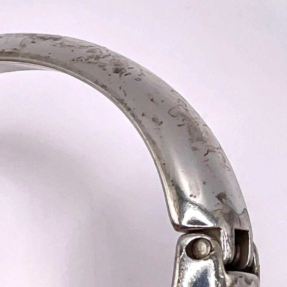 Brighton Kismet Silver Tone Cuff Clamper Bangle Bracelet
